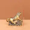 Figura de Tigre de Latón para Atraer Riqueza y Fortuna, Adorno de Tigre Grande para Decoración de Escritorio en Interiores del Hogar y Exhibición de Artesanías