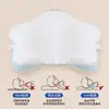 Almohada con forma de bebé 0 a 6-12 meses corrección forma de la cabeza almohada de estrella de mar para bebé almohada para recién nacido prevención de desviación de la cabeza