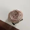 Presilha de Flor Seca Rosa Maillard para Cabelo Grande na Parte de Trás da Cabeça Acessório de Cabelo Presilha Tubarão
