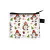 Cartera para Monedas con Estampado de Gnomo Navideño Mini Billetera con Cremallera Bolsa de Almacenamiento para Monedas de Dibujos Animados Venta al por Mayor