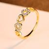 Anel de amor PAG & MAG feminino anel de prata S925 microcravejado com zircônia ouro 18K joia simples da moda atacado