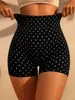 Conjunto Fitness Duas Peças 2026 Europeu Novo Sem Costura Poá Roupa de Yoga com Bojos Alças Cruzadas Costas Abertas Levanta Bumbum Shorts