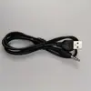 Cable de datos de carga USB a 3.5mm con orificio redondo y cabeza redonda, 1 metro, para tarjeta mini, altavoz pequeño, cable de alimentación de audio
