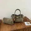 Bolso de Mano de Gamuza Color Otoño Maillard para Mujer, Retro de Nicho Francés, Terciopelo, Lujo Ligero, Versátil, de Hombro, Cruzado
