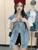 Versión Coreana 2025 Primavera/Verano Nuevo Chaleco de Mezclilla Tendencia Holgado Versátil Sin Mangas Ropa Exterior Chaleco Top para Mujeres