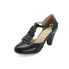 Sandálias de salto alto grosso Baotou vazadas em T novas de 2021, tamanhos 31-48, sapatos de comércio exterior AliExpress wish