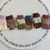 Guantes de Punto de Cinco Dedos de Invierno 2025 para Niños y Niñas Aimobeibei, Guantes Cálidos y Lindos con Bloques de Color, Forro de Felpa, Modernos