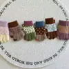 Guantes de Punto Jacquard Gruesos de Invierno para Niños y Niñas, Elegantes, Gruesos, Cálidos, de Cinco Dedos con Forro de Felpa, Modernos