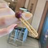 Horquilla dulce de color caramelo estilo japonés y coreano con flequillo, pasador para el cabello, tocado, ins simple, que combina con todo, pinza lateral, horquilla para cabello suelto, accesorios para el cabello de Corea del Sur