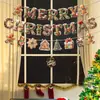 Set de Decoración Navideña Transfronterizo de Hombre de Jengibre Banner de Feliz Navidad Adorno de Panal Espiral
