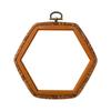 Estilo Retro Decorativo Imitación Madera Bordado Elástico Redondo 8cm Bordado Elástico DIY Bordado A Mano Punto de Cruz Auxiliar Venta Directa de Fábrica
