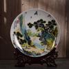 Origen Fuente Jingdezhen 10 pulgadas Cerámica Artesanía Adornos Hogar Plato de Reloj Plato Decorativo Regalo Personalización Transfronterizo