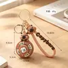 Llavero de Capibara Pintor de Goma Suave Colgante de Muñeco Oso de Dibujos Animados Decoración de Mochila para Niña Regalo Pequeño Creativo