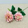 Flor de Loto Rosa Europea Flor Artificial Decoración de Boda Flor de Peonía Flores Artificiales Accesorios Decoración Suave para el Hogar Loto Rosa Artificial