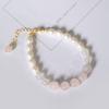 Pulseira de Cristal de Pó de Pérola Barroca Natural de Água Doce Natural Design de Temperamento Combina com Tudo Joias de Mão Femininas Atacado