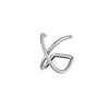 Novos clipes de orelha estilo ins transfronteiriços sem furo, ear cuffs vazados em formato C multicamadas personalizados, brincos de luxo leve de alta qualidade