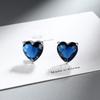 Pendientes transfronterizos en forma de corazón, temperamento, pendientes de circonitas amorosas, joyería europea y americana, personalidad sencilla, fabricantes de joyas Joker