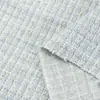 Tela de Lana Tejida a Cuadros Estilo Chanel en Stock para Otoño e Invierno Trajes y Vestidos de Moda de Color Sólido Tela para Ropa de Mujer