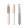 Mini Pincel Labial de Cabo Curto Pincel para Batom Portátil Cabeça Redonda Pincel para Corante Labial Pincel Corretivo Ferramenta Única de Beleza