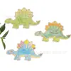 Piezas de Madera de Dinosaurio sin Terminar en Stock Decoración Casera DIY Piezas de Madera para Pintar a Mano por Niños 8 Tipos