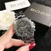 AliExpress Reloj BOS Banda de Acero Aleación Reloj para Hombre Joker Reloj de Moda Reloj de Cuarzo para Mujer
