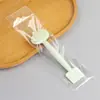 Cepillo Facial de Silicona de Doble Cabeza, Palo Limpiador Facial Dos en Uno con Cabeza de Goma Suave Tpr, Cepillo de Limpieza y Masaje de Belleza