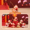 Ornamento Criativo de Mesa Estilo Chinês da Sorte, Estrelas da Fortuna Vêm para Minha Casa Caixa Surpresa Desenho Animado Brinquedo Tendência Figuras, Decoração de Presente de Inauguração