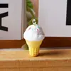 Brinquedo de Comida Simulada Cor Estéreo Cone Sorvete DIY Cola de Creme Capa de Celular Joias de Resina Beleza Acessórios