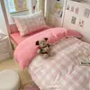 2026 Nuevo Modelo Cama de Estudiante Algodón Puro Estampada Litera para Dormitorio de Estudiantes Juego de Tres o Cuatro Piezas