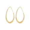 Brincos de Argola Ovais Estilo Cool Minimalista para Mulheres, Design de Nicho de Luxo Leve com Sensação de Alta Qualidade, Brincos de Tarraxa Modernos e Versáteis