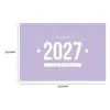 Calendário de Mesa Personalizado 2027, Ano do Carneiro, Calendário de Mesa Moderno e Simples, Calendário Bloco de Notas de Mesa para Escritório, Calendário Mensal Requintado, Calendário Anual de Cor Sólida