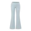 Pantalones Sexy de Cintura Baja con Puño y Campana para Chica Caliente Verano 2025 Lana de Alta Elasticidad Ajustados Alargadores de Piernas Pantalones Casuales