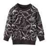 Ropa para niños de marca estilo europeo y americano otoño e invierno algodón manga larga suéter top suéter Terry de manga larga para niños ropa para niños