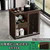 Mueble de té de arena para el hogar Aparador Gabinete lateral Cafetera integrada Mesa de té pequeña Mesa de té pequeña móvil Mesa de té simple Mesa Bambú