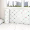 Adesivos de Renovação de Dormitório Desenho Animado Transfronteiriços À Prova D'água À Prova de Umidade Autoadesivos Papel de Parede para Decoração de Guarda-roupa de Dormitório Estudantil e Contorno de Cama