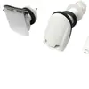 Accesorios para urinario boquilla cubo de orina entrada de agua trasera conector tapón de cola de cobre entrada de agua trasera boquilla rociadora de plástico salida de agua