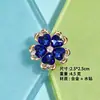 Zapatos con agujero de flor en forma de corazón de cristal de aleación, ropa, bolsos, accesorios, accesorios de bricolaje, diadema de flor de cinco pétalos con pedrería, pinza para el pelo