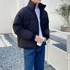 Chaqueta ligera y holgada de algodón para hombre, abrigo de cuello vertical, de moda, para otoño e invierno, 2024