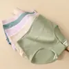 [Recrutando Agentes para Venda por Consignação] Calcinha Feminina Taxol 100% Algodão de Cintura Média a Alta, Alta Elasticidade, Cor Sólida, Controle de Barriga, Antibacteriana