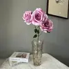 Flor de simulação rosa redonda rosa pérola layout de cena de casamento decoração de casa flor falsa transfronteiriça atacado rosa fosca