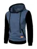 Nova Blusa de Moletom Jacquard Casual Fitness Esportiva Masculina com Capuz Cardigan de Tricô