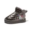 Botas de Nieve para Niñas Zapatos de Algodón 2026 Nuevo Otoño Invierno Zapatos Grandes de Algodón Antideslizantes Resistentes al Desgaste Suela Suave Con Pelusa Cálidos Zapatos para Niños