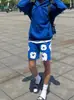 Pantalones Cortos Casuales de Algodón con Estampado de Espuma Estilo Americano de Marca de Moda para Hombre, Pantalones Cortos Deportivos de Baloncesto de Verano, Pantalones Exteriores de Tres Cuartos