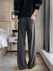 Pantalones Rectos con Pinzas Inclinadas, Estilo Nuevo Otoño 2026, Patrón de Espiga Interno, Tallas M-5XL HK26941-Especial P32