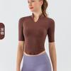 2026 Nuevo Estilo de Verano Ropa Profesional de Entrenamiento para Yoga para Mujeres, Secado Rápido para Correr, Pilates, Fitness y Deportes Tops de Manga Corta
