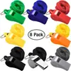 Silbato exterior de plástico ABS, venta al por mayor deportiva, supervivencia y salvamento, en stock, silbato de entrenamiento para árbitro de 6 tonos