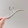 Presilha de Metal Simples Tubarão Feminina 2024 Nova Presilha Grande de Agarre Elegante de Alta Qualidade Grampo de Cabelo Multi-cabelo Grampo de Cabelo Acessório de Cabelo