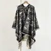 Chal Exterior de Doble Cara Imitación Cachemir para Mujer, Bufanda Cálida de Invierno, Temporadas de Primavera y Otoño, Capa con Ranura Decorativa para Habitación con Aire Acondicionado
