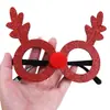 Suprimentos de Natal Óculos Festa de Natal Infantil Adereços para Fotos Armação de Óculos Papai Noel Fantasia Presentes
