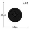 Patch de Tecido Bordado Preto Autoadesivo Sem Costura para Jaqueta de Penas DIY Patch para Roupa com Buraco Insígnia de Letra Bordado Computadorizado
